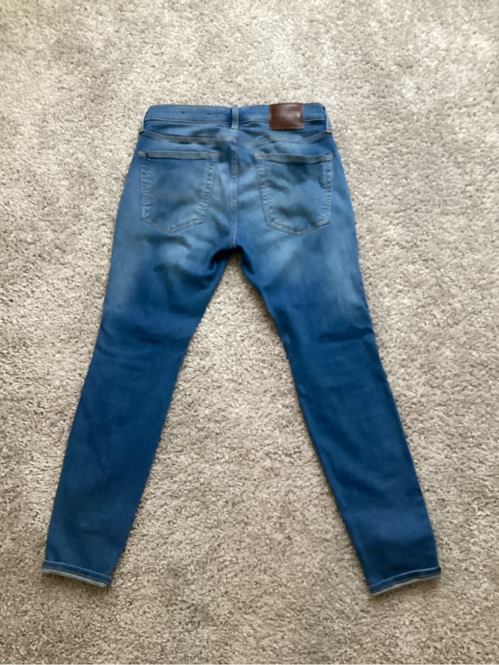 Hollister Men’s Distressed Blue Skinny Jeans - Picture 2 of 3